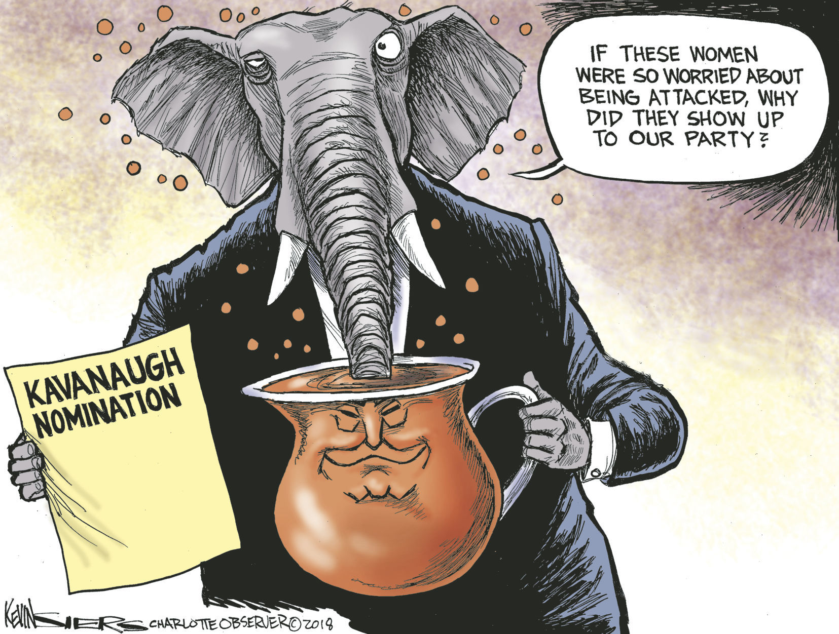 Kavanaugh confirmation cartoon